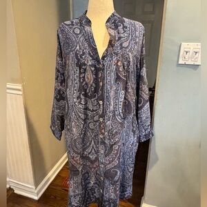 Anthropology Plenty by Tracy Reese silk shirt dress with belt